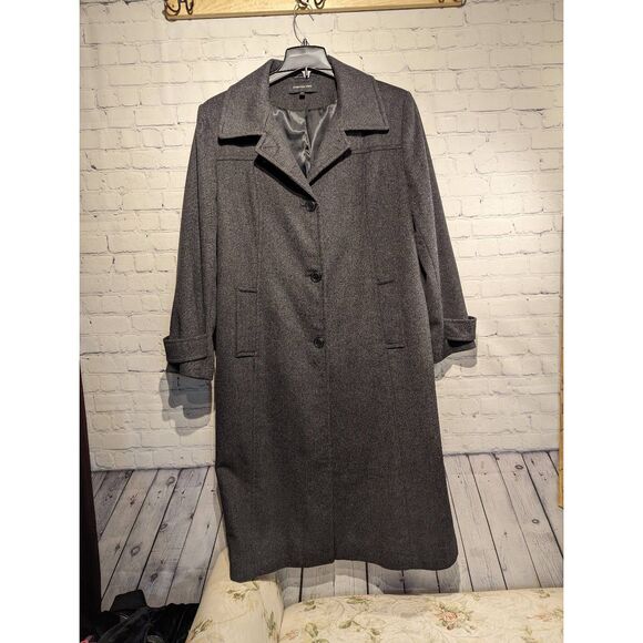 Jones New York like new wool trench coat 18w * - Picture 2 of 6